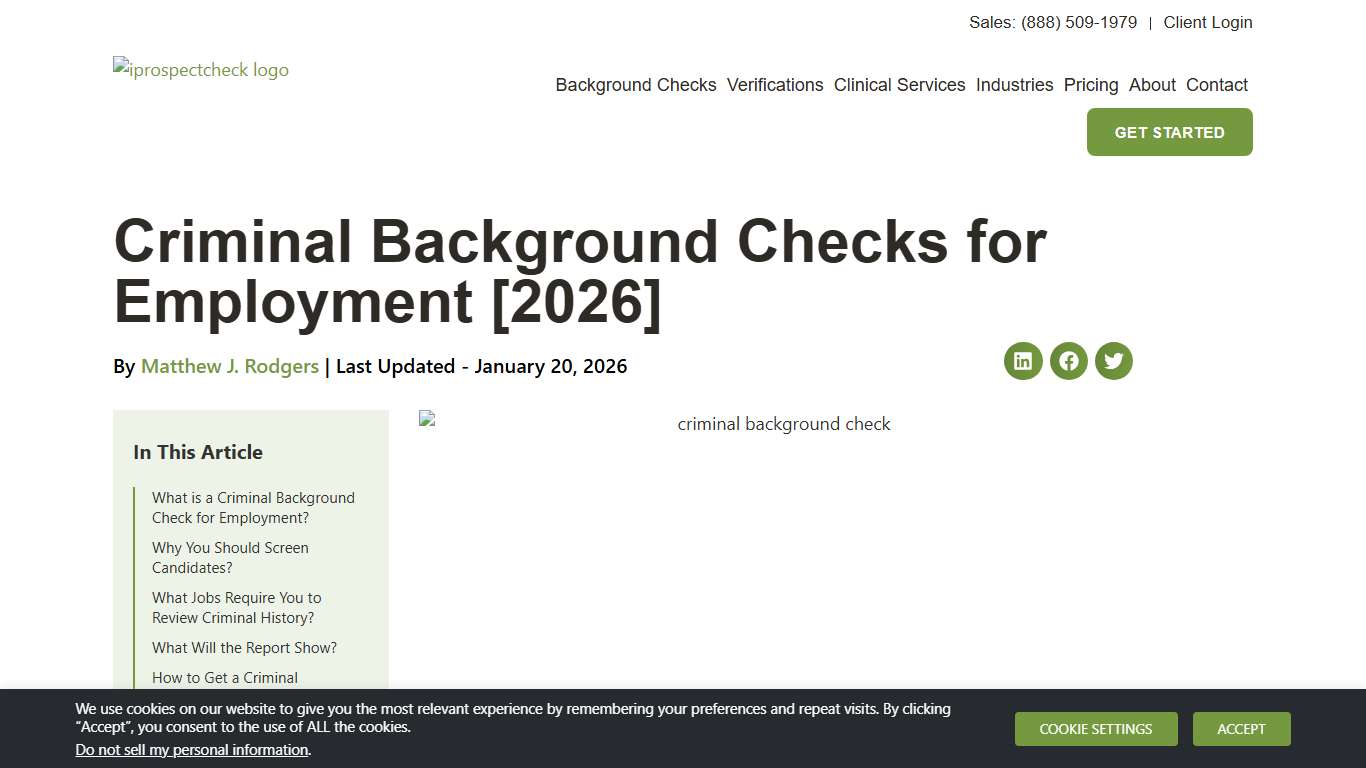 Criminal Background Checks for Employment [2026]